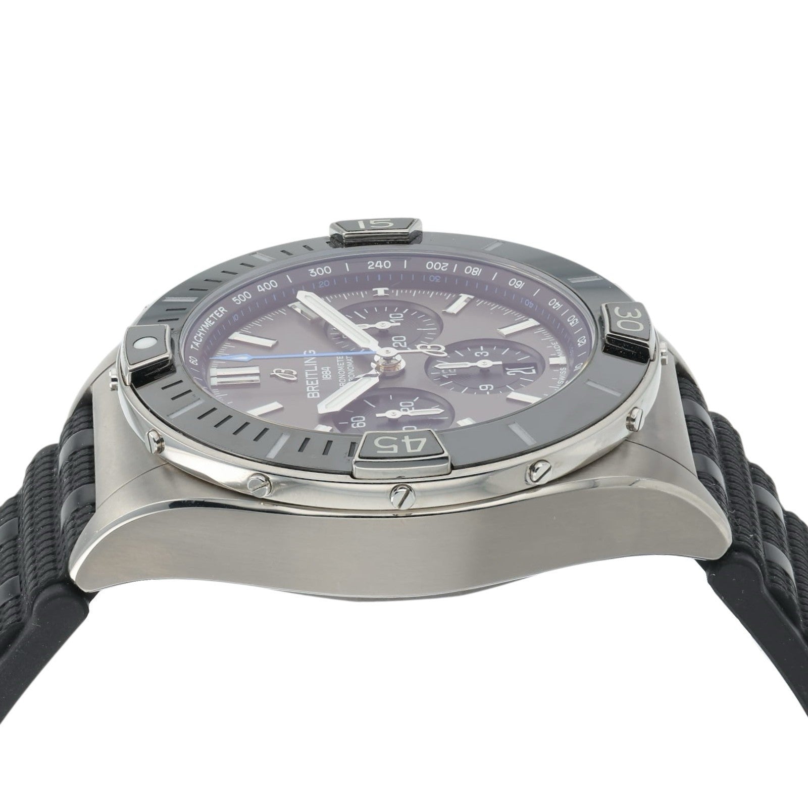 Breitling Chronomat Grey Dial Titanium 44mm Automatic Movement Mens Watch EB0136
