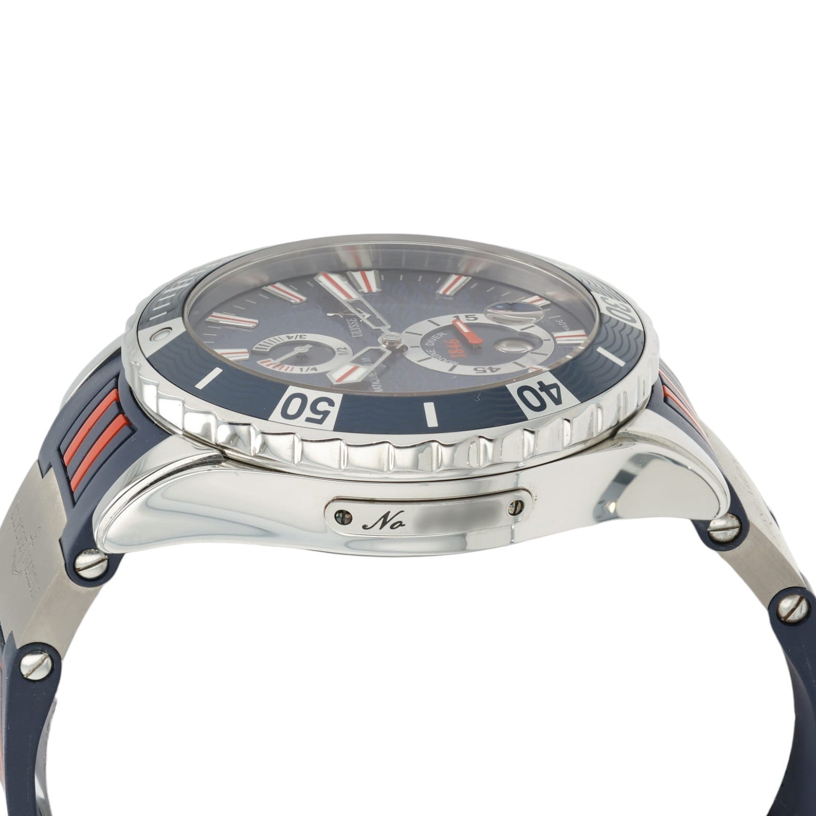 Ulysse Nardine Marine Diver Blue Dial Stainelss Steel 44mm Automatic Mens 263-10
