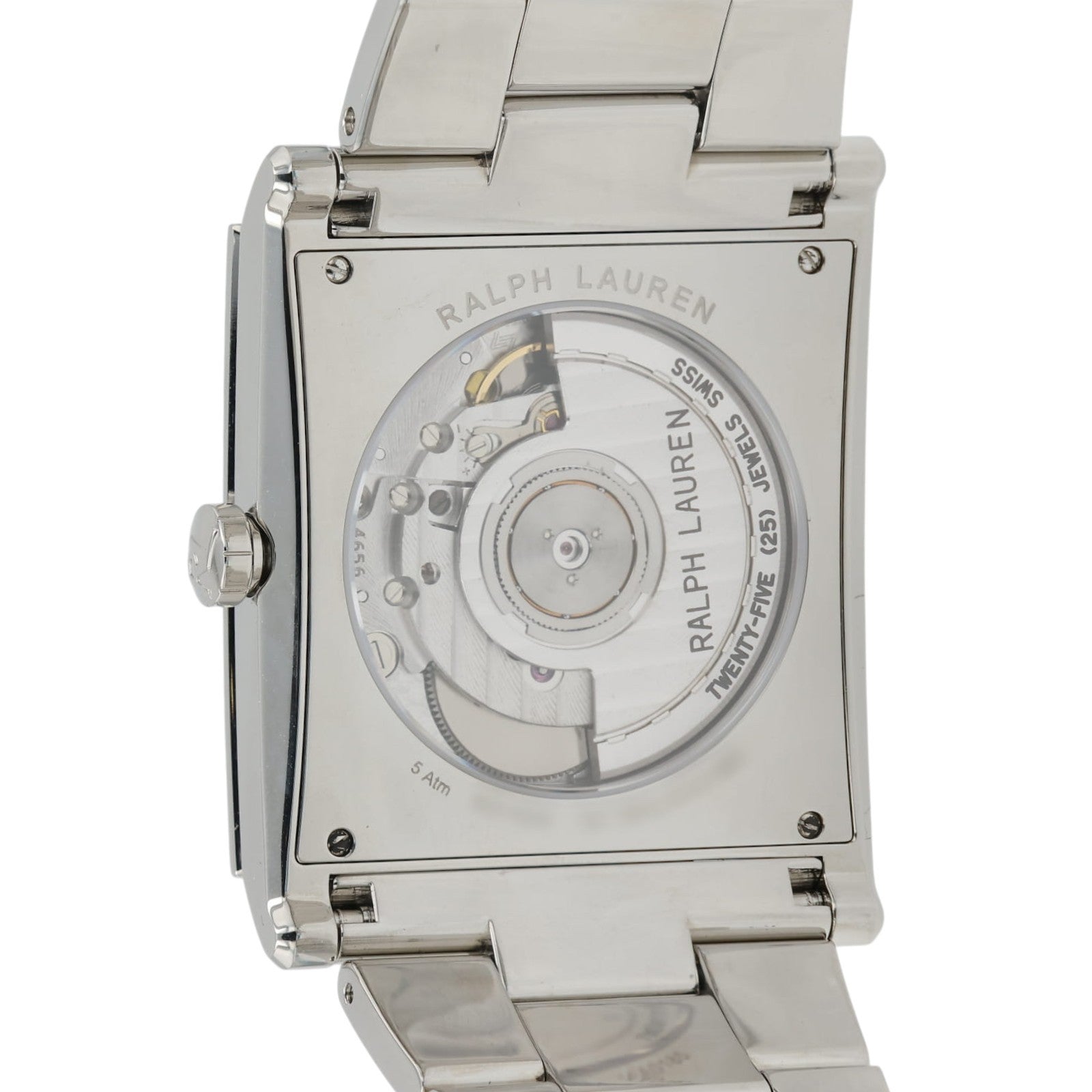 NEW Ralph Lauren 867 Black Dial Stainless Steel 35mm Automatic Men's Watch