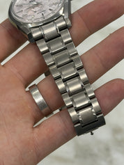 Grand Seiko Heritage Collection “Shunbun” Pink Dial Titanium Watch SBGA413