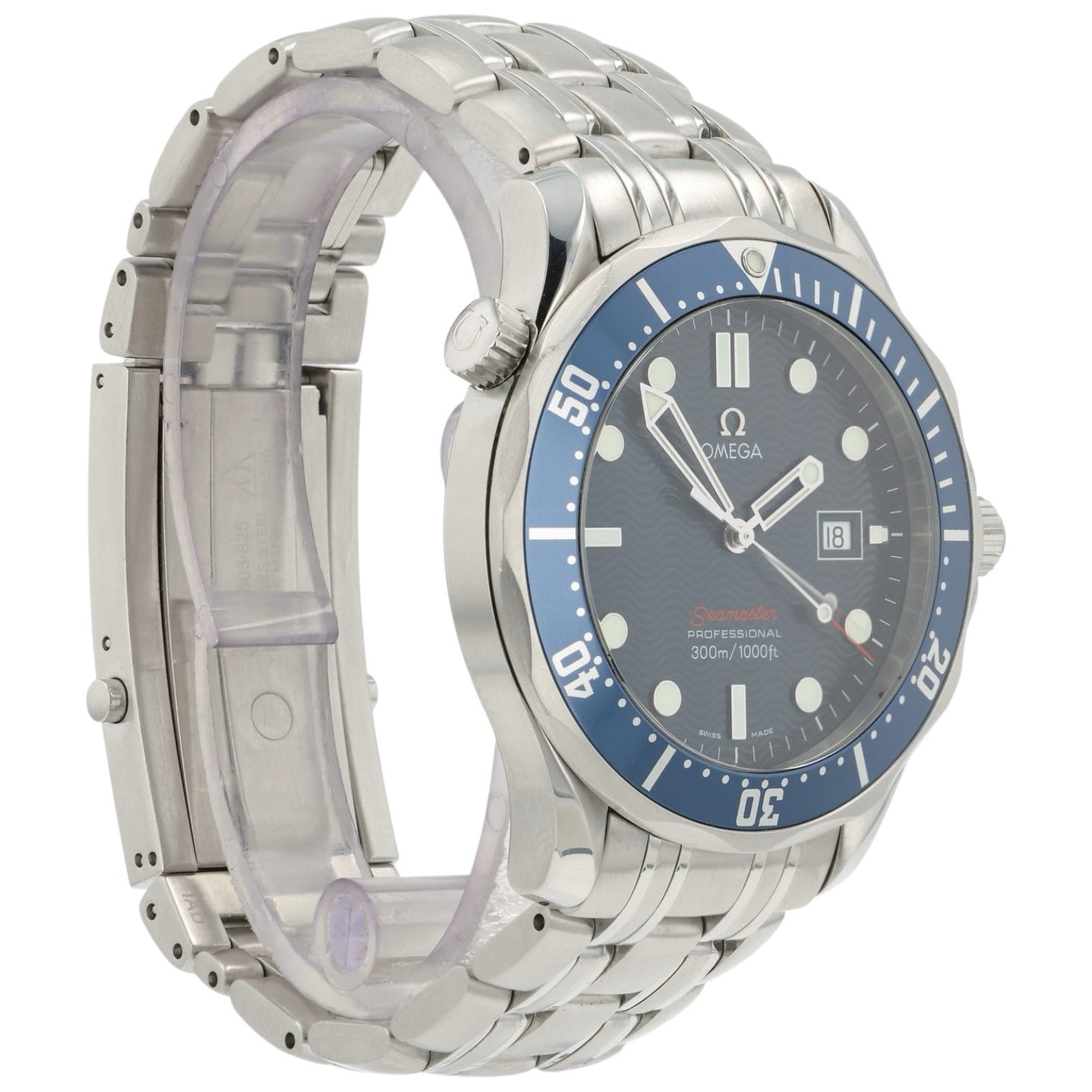 Omega Seamaster Blue Dial Stainless Steel 41mm Quartz Men’s Watch 2221.80.00
