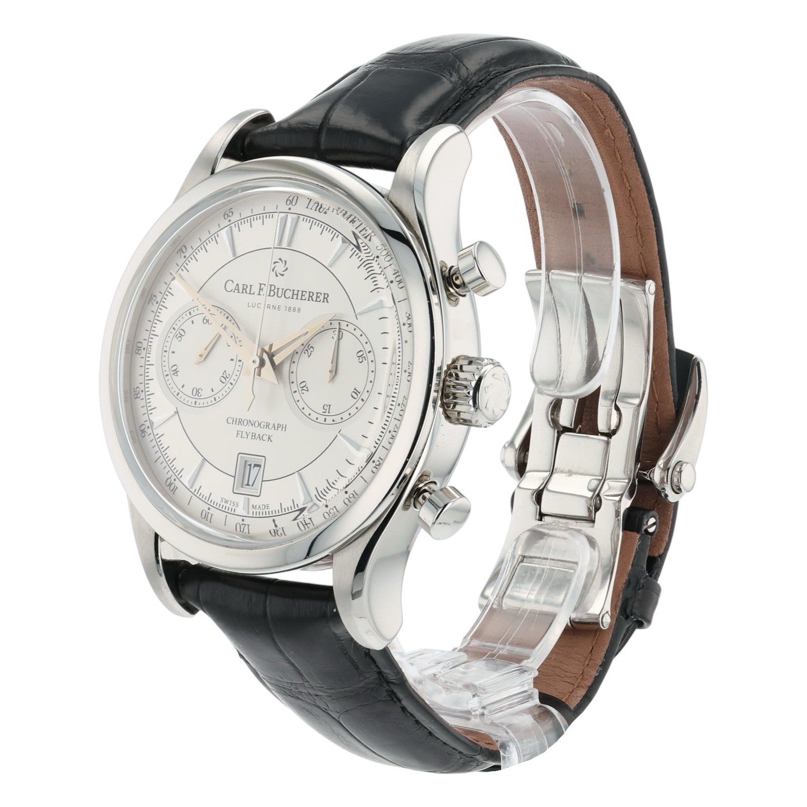 Carl F. Bucherer Stainless Steel Silver Dial 43mm Automatic Men’s Watch 10919.08