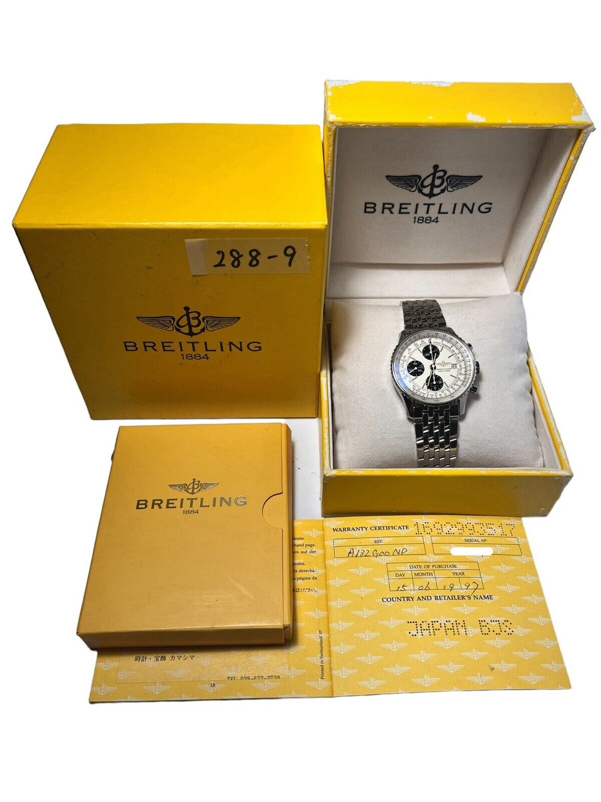 Breitling Old Navitimer Stainless Steel 41mm Automatic Men’s Watch A13022