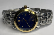 Omega 168.1501 Seamaster 18K Gold Bezel & Steel Quartz 36mm Bracelet Watch