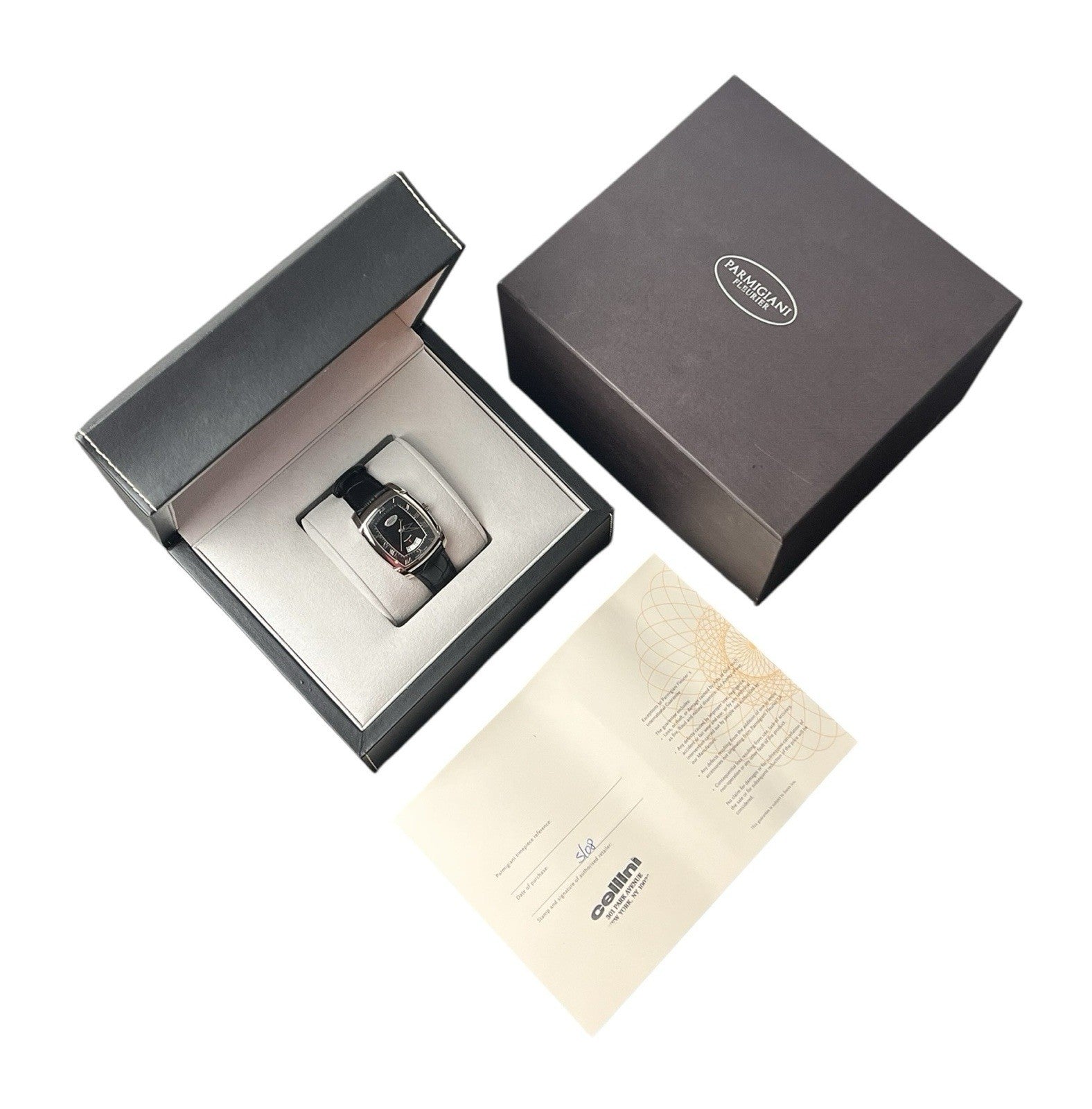 Parmigiani Kalpa Grande Black Dial 18k White Gold 46x36mm Automatic Watch