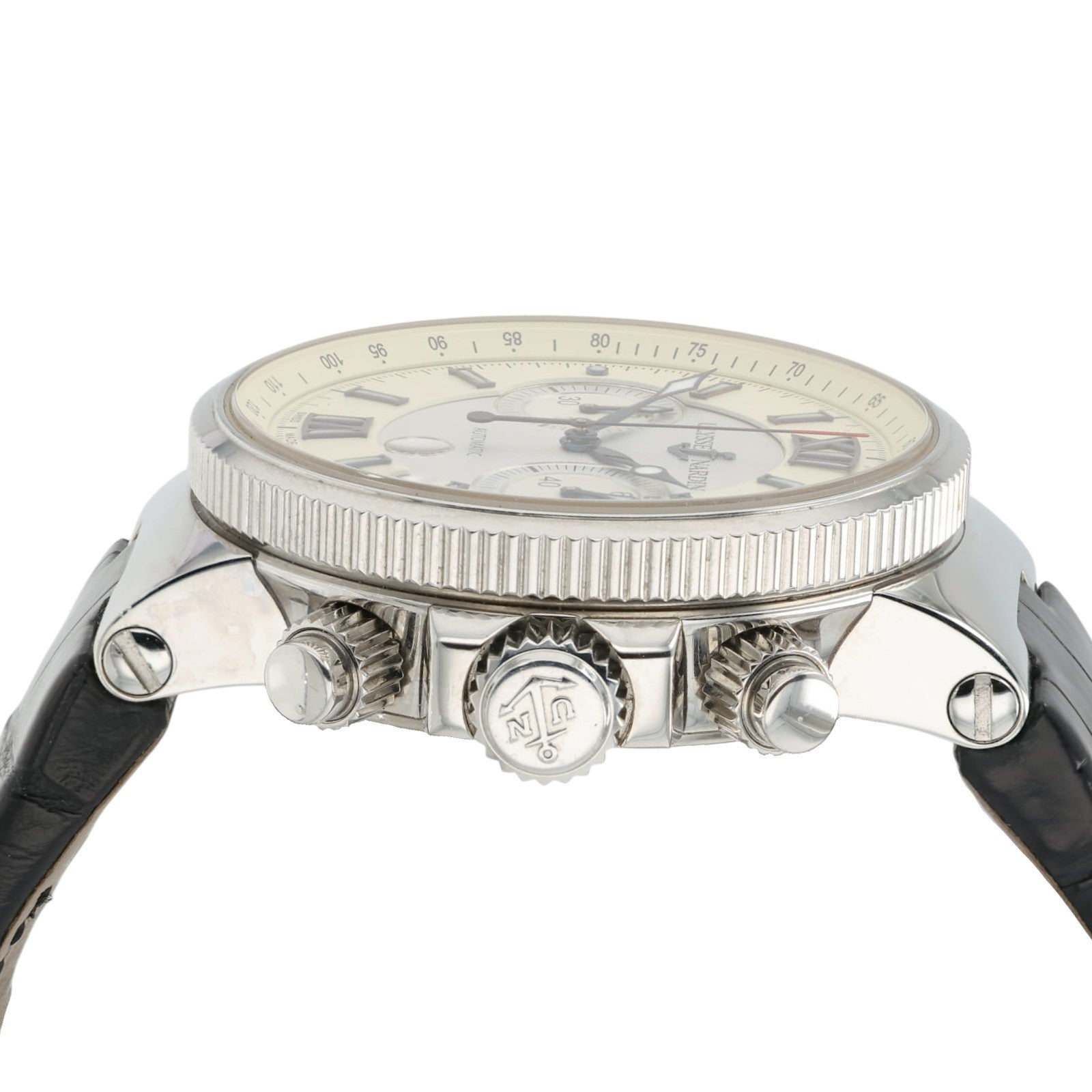 Ulysse Nardin Maxi Marine Ivory Dial Stainless Steel 41mm Automatic Mens 353-66