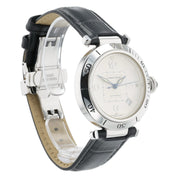 Cartier Pasha Silver Dial 18k White Gold 38mm Automatic Movement Mens Watch 2353