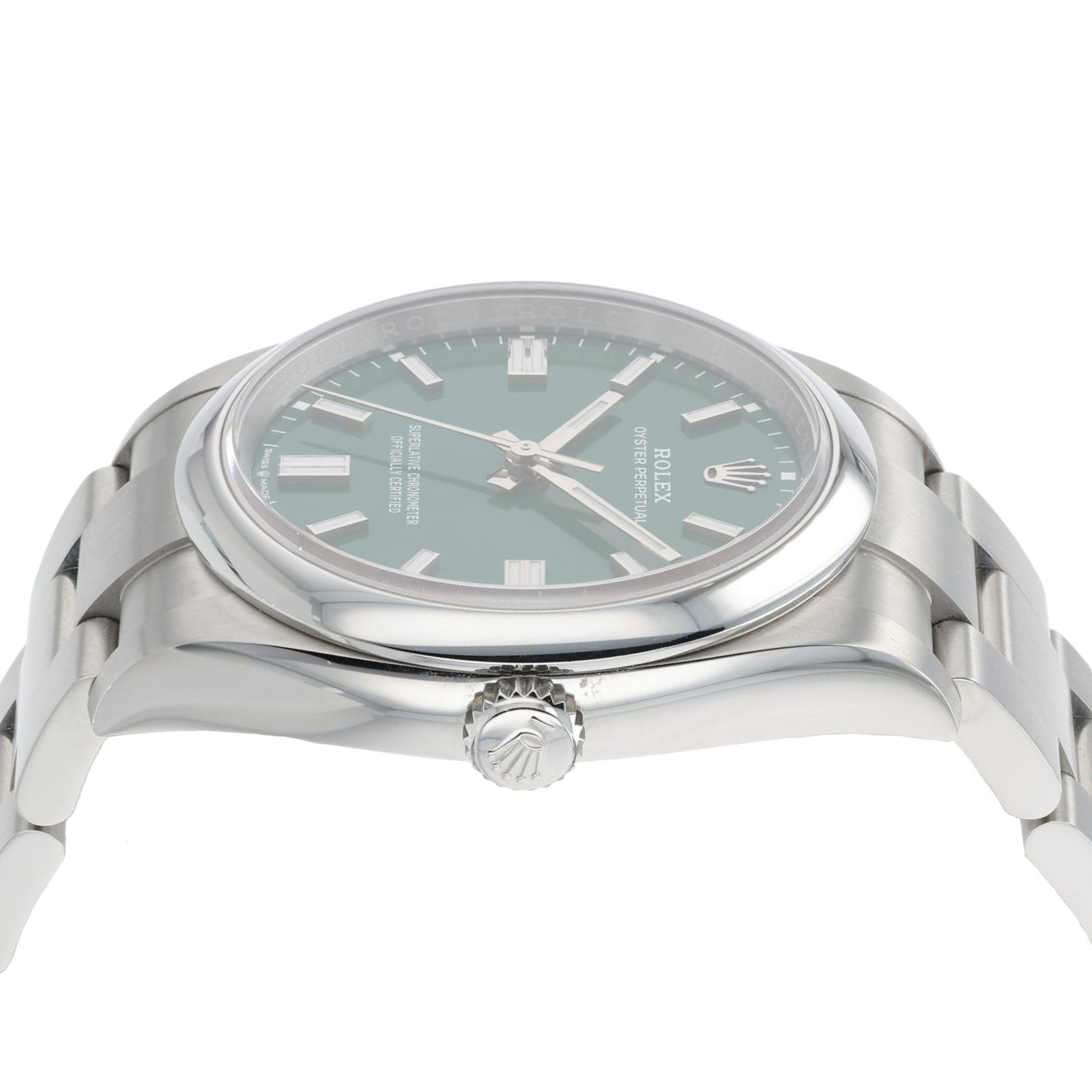 2026 Rolex Oyster Perpetual Green Dial Steel 36mm Automatic Mens Watch 126000