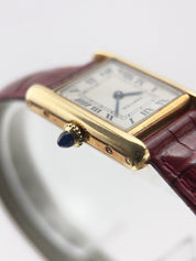 Cartier Tank Louis 18k Yellow Gold 20mm Manual Wind Women's Watch