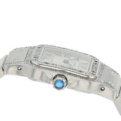 Cartier Santos White Dial Stainless Steel 24mm Quartz Women’s Watch W20056D6