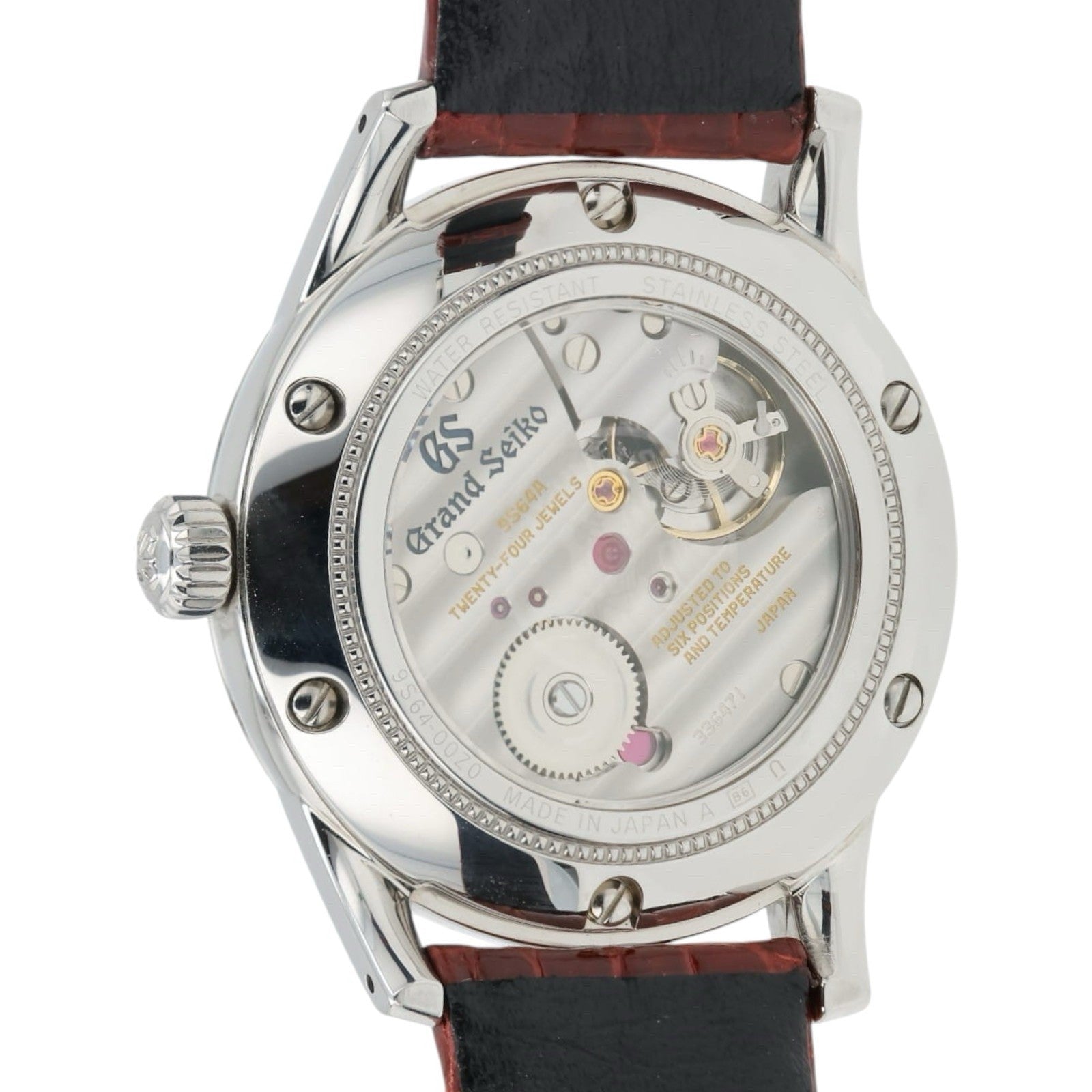 Grand Seiko Flow of Seasons Burgundy Dial Steel 37.3mm Manual Wind Mens SBGW287G