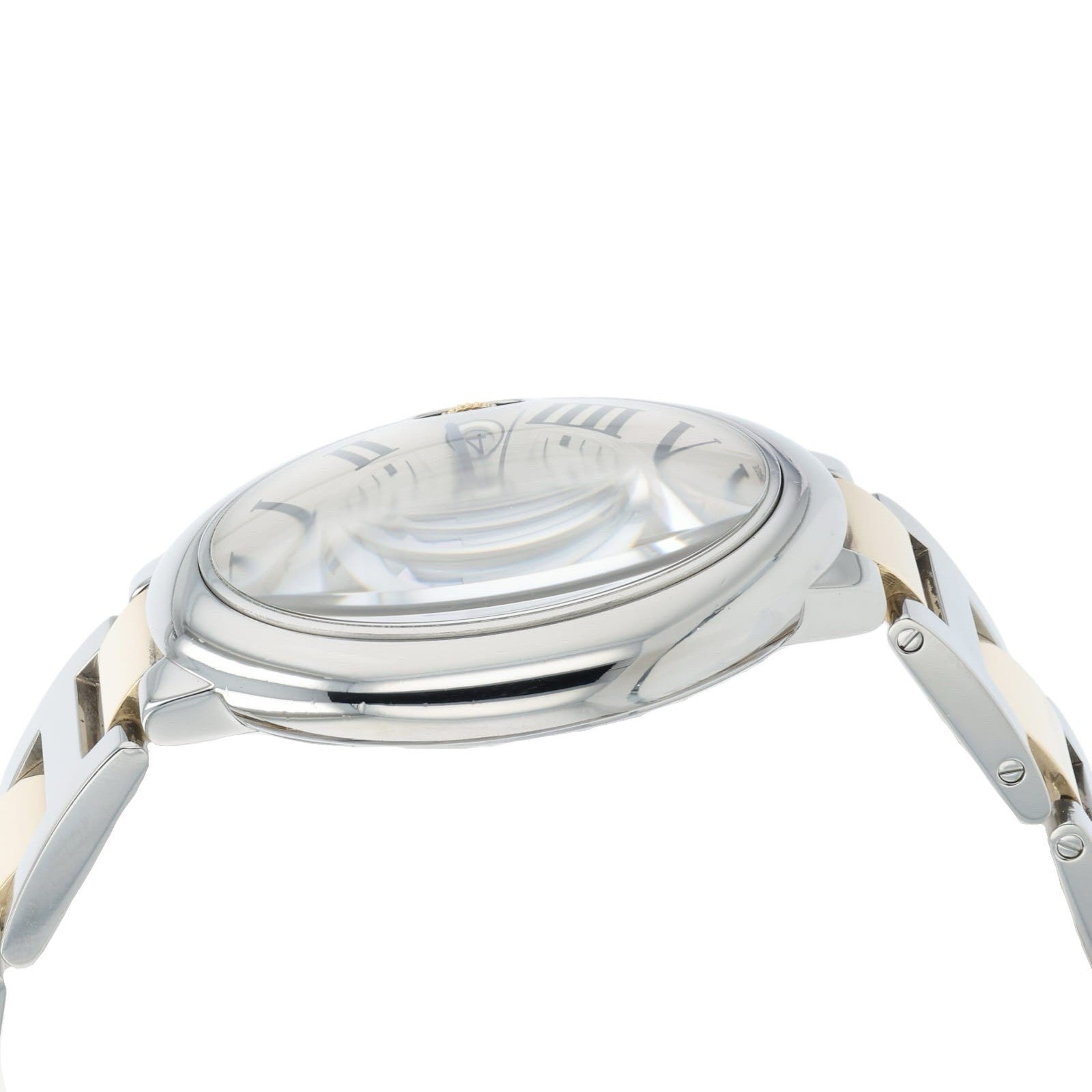 Cartier Ballon Bleu Silver Dial Gold & Steel 42mm Automatic Mens Watch W69009Z3