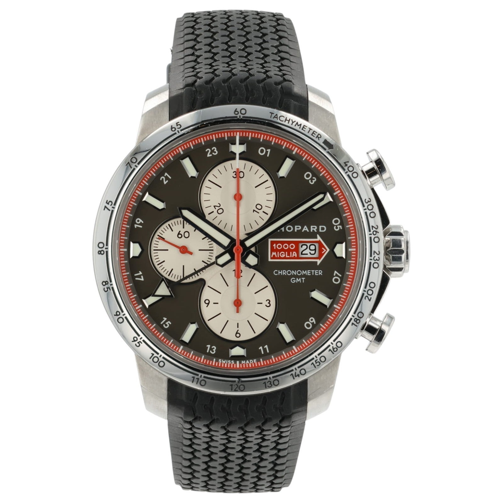 Chopard Mille Miglia Gray dial Stainless Steel 44mm Automatic Mens 168555-3001