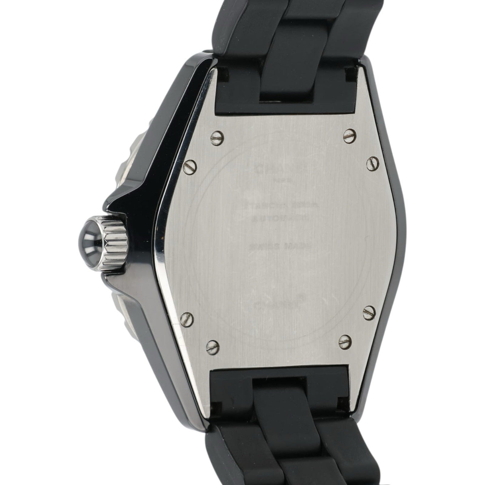 Chanel J12 Black Dial Stainless Steel 39mm Automatic Women's Watch - Box/Papers