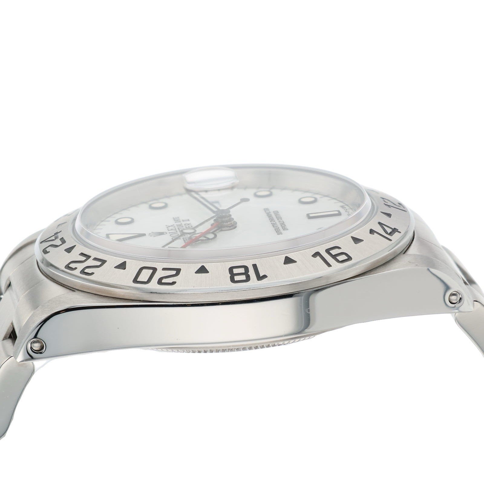 Rolex Explorer II Stainless Steel White Dial 40mm Automatic Movement Mens 16570