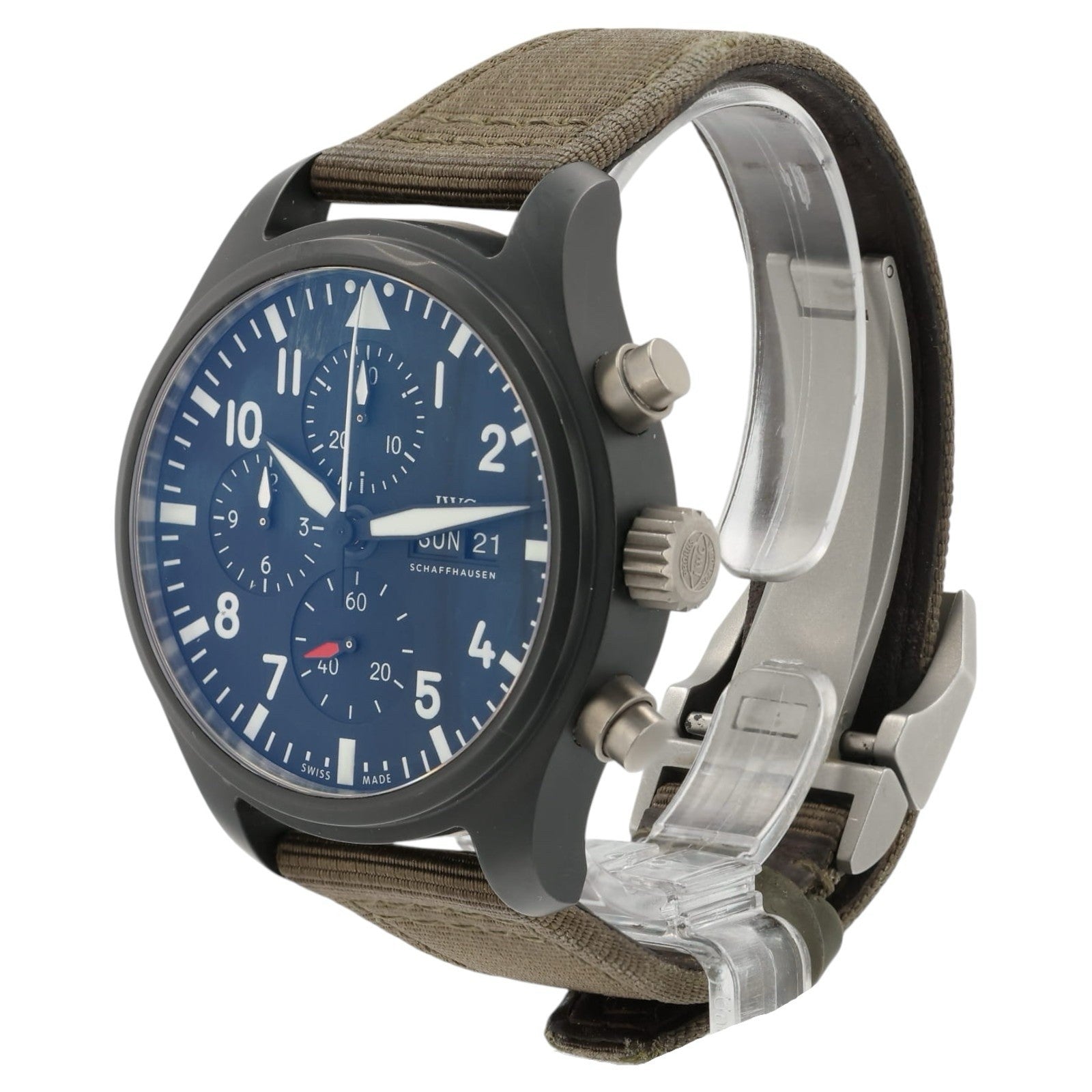 IWC Pilot Top Gun Black Dial Ceramic 44.5mm Automatic Men’s Watch IW389101