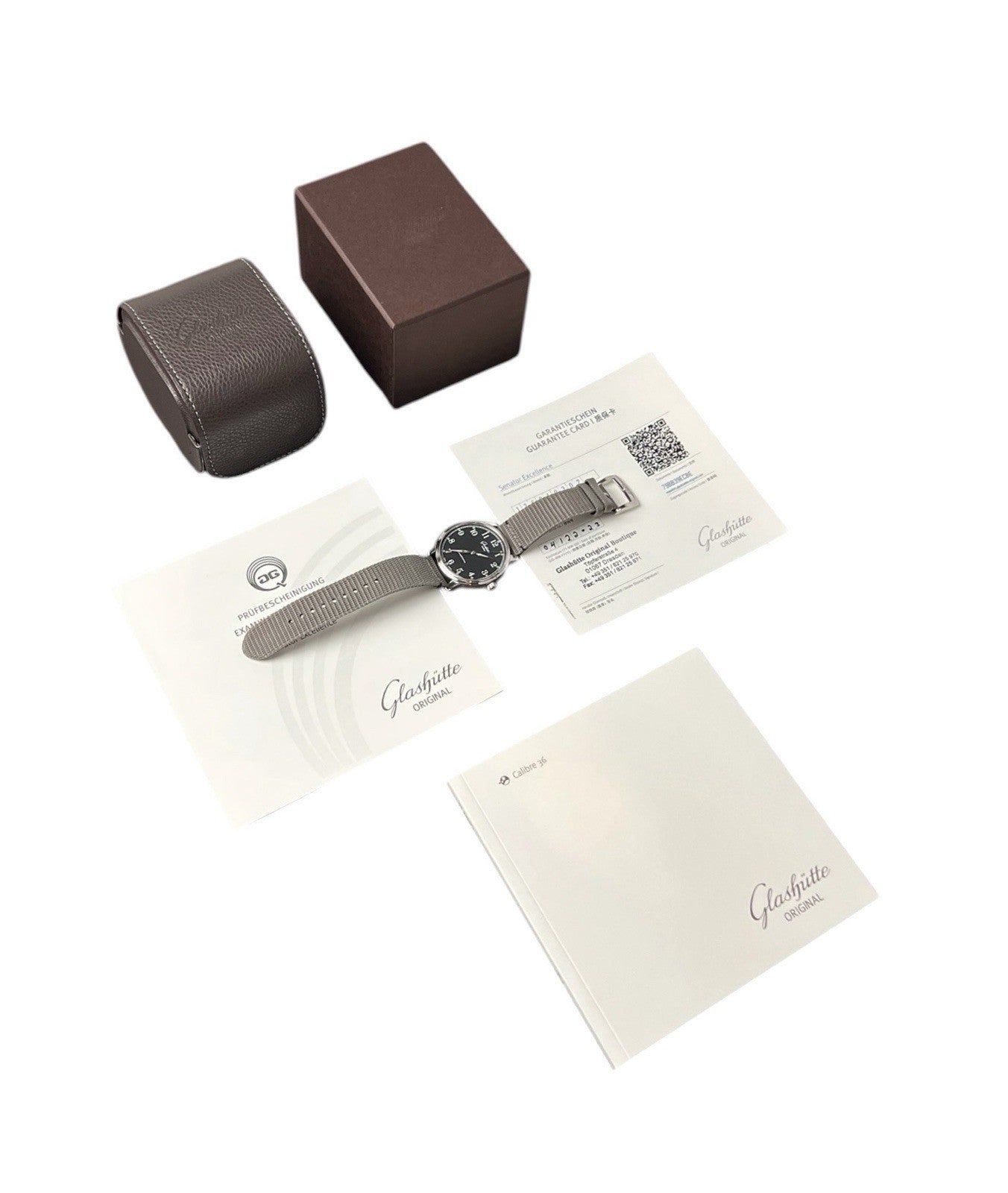 Glashutte Original Senator Steel Black Dial 40mm Automatic Mens 1-36-01-03-02-66