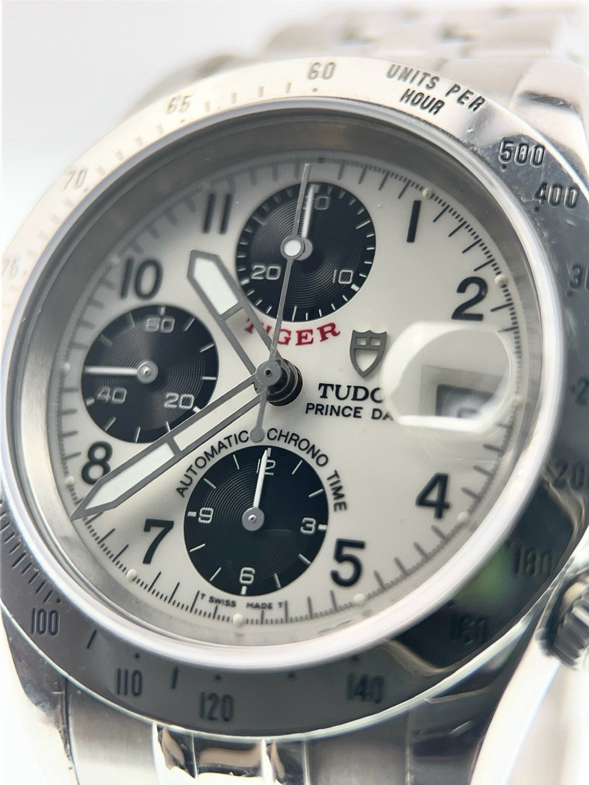 Tudor Tiger Prince Date Stainless Steel White Dial 40mm Automatic Men’s 79280
