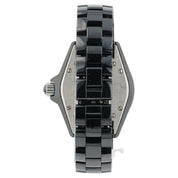 Chanel J12 Ceramic Black Dial 33mm Quartz Women's Factory Diamond Watch H0949