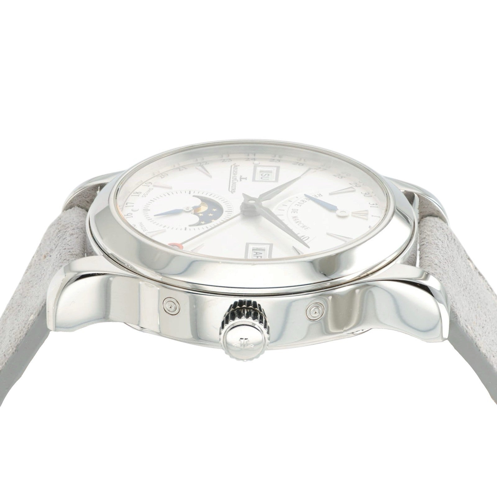 Jaeger LeCoultre Master Calendar Steel Mens 40mm Automatic Watch Q151842A
