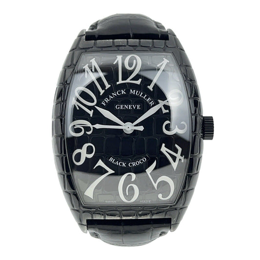 Franck Muller Black Croco Steel Black Automatic Men’s Watch 9880SC