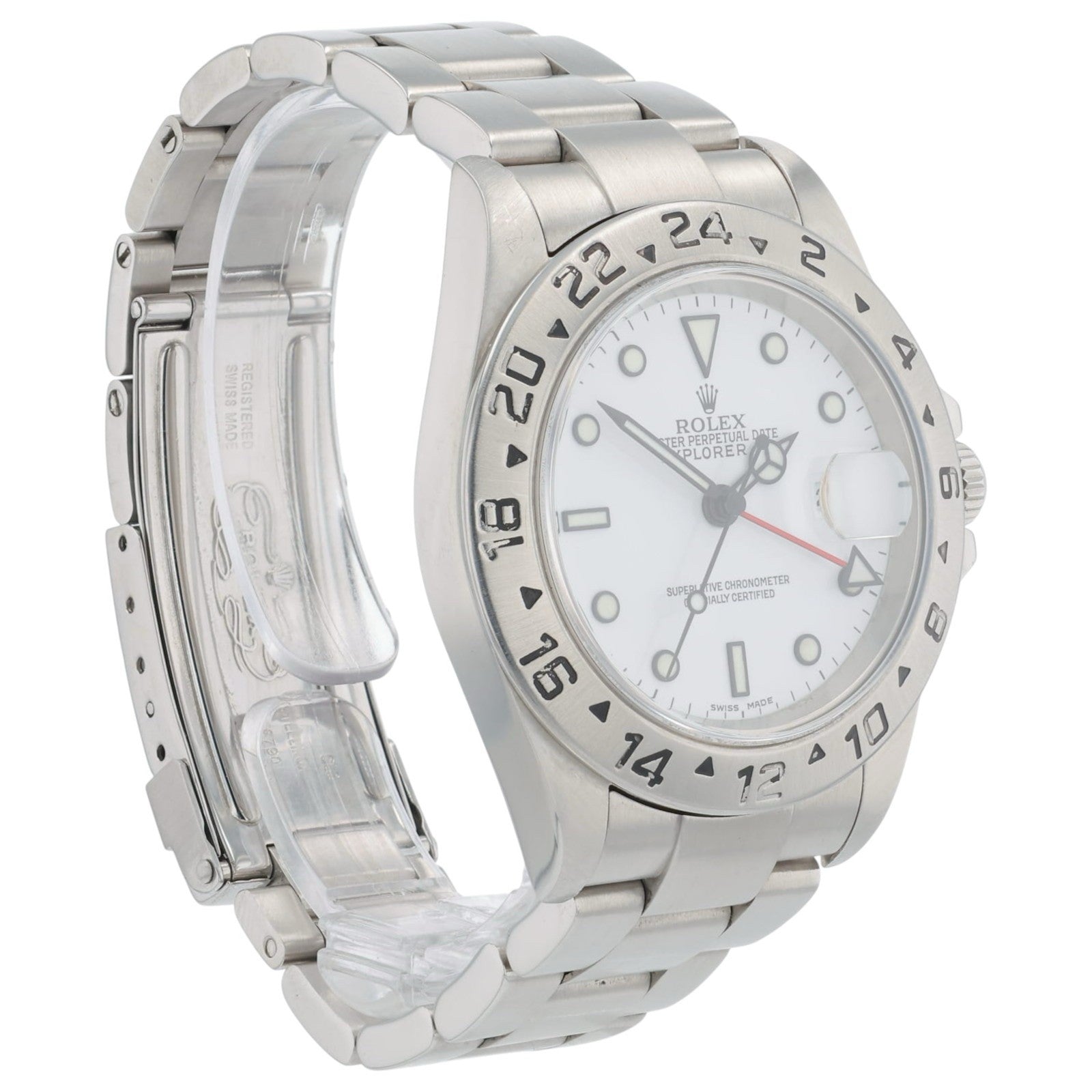 Rolex Explorer II Stainless Steel White Dial 42mm Automatic Mens Watch 16570