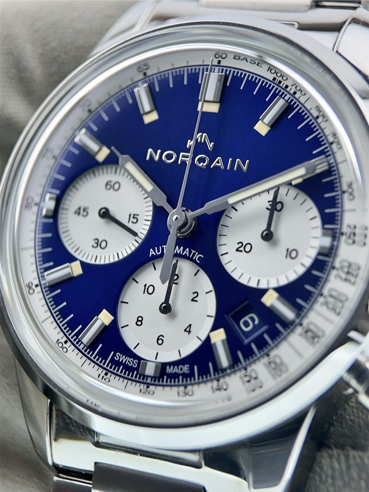 Norqain Freedom Stainless Steel Blue Dial 40mm Automatic Men’s Watch N2201