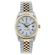 Rolex Date White Dial Gold & Steel 34mm Automatic Movement Men’s Watch 15053