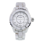 Chanel J12 Ceramic White Dial 33mm Quartz Movement Womens Watch J12