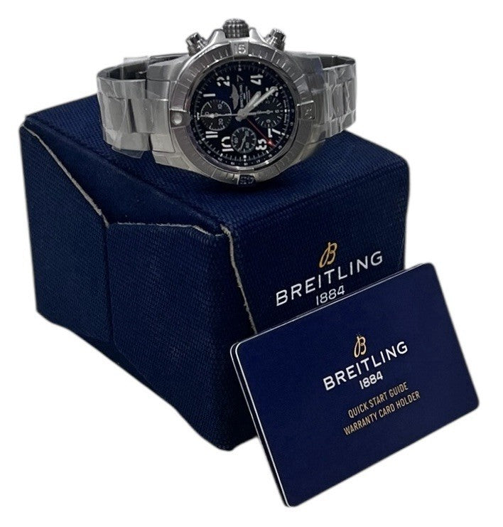 NEW Breitling Avenger Stainless Steel Black Dial 45mm Automatic Watch A24315