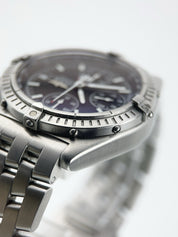 Breitling Blackbird Stainless Steel Black Dial 39mm Automatic Mens Watch A13350