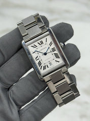 Cartier Tank Solo Date XL Roman Stainless Steel 31mm Automatic Men’s Watch 3515