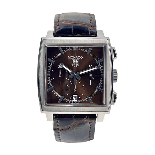 TAG Heuer Mens Monaco Calibre 12 CW2114.EB0017 Automatic Swiss Watch B&P 2010