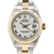 Rolex Lady Datejust White Dial Gold & Steel 26mm Automatic Womens Watch 69173
