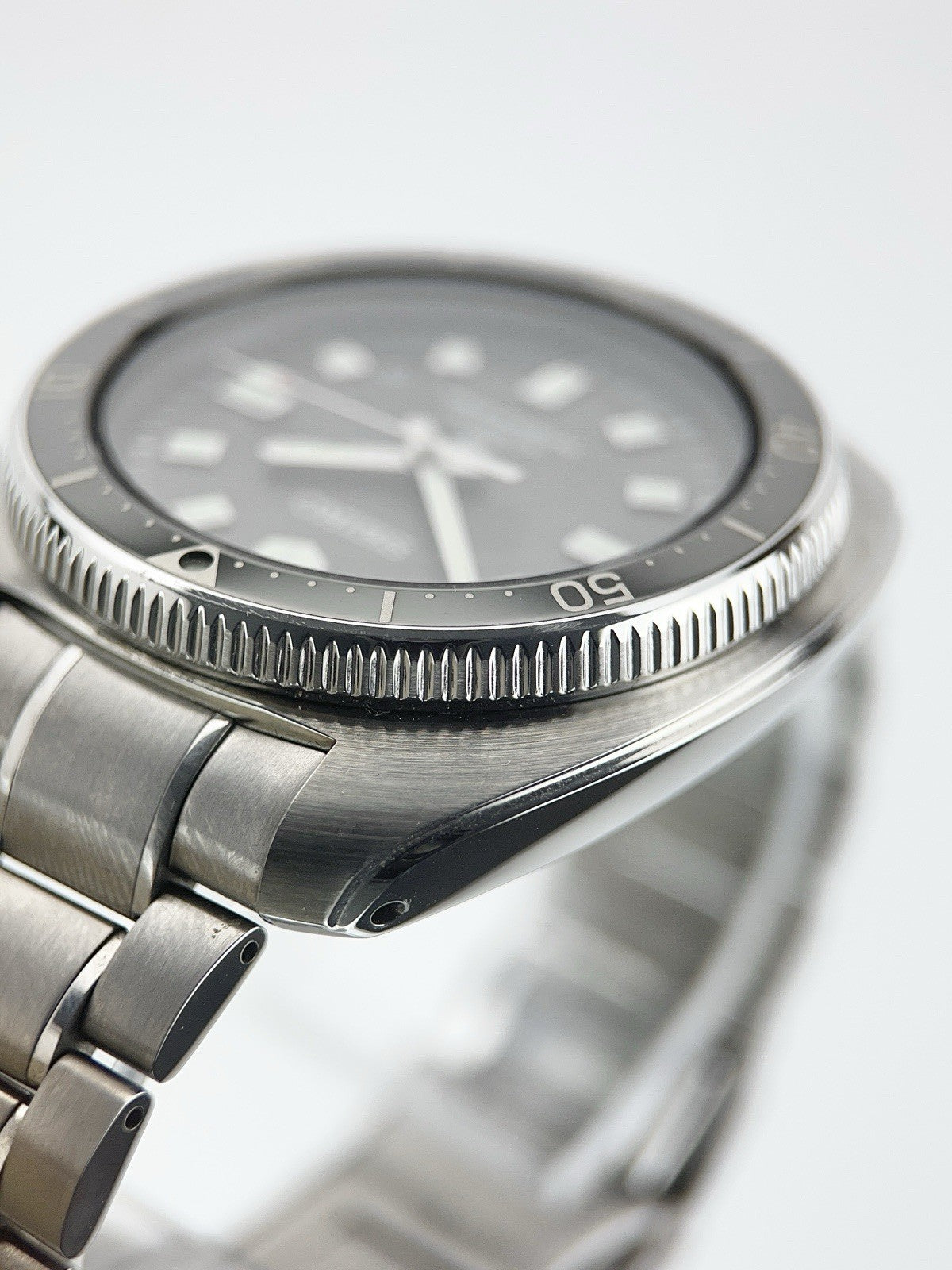 Seiko Prospex Steel Black Dial 44mm Automatic Movement Men's Watch SLA051