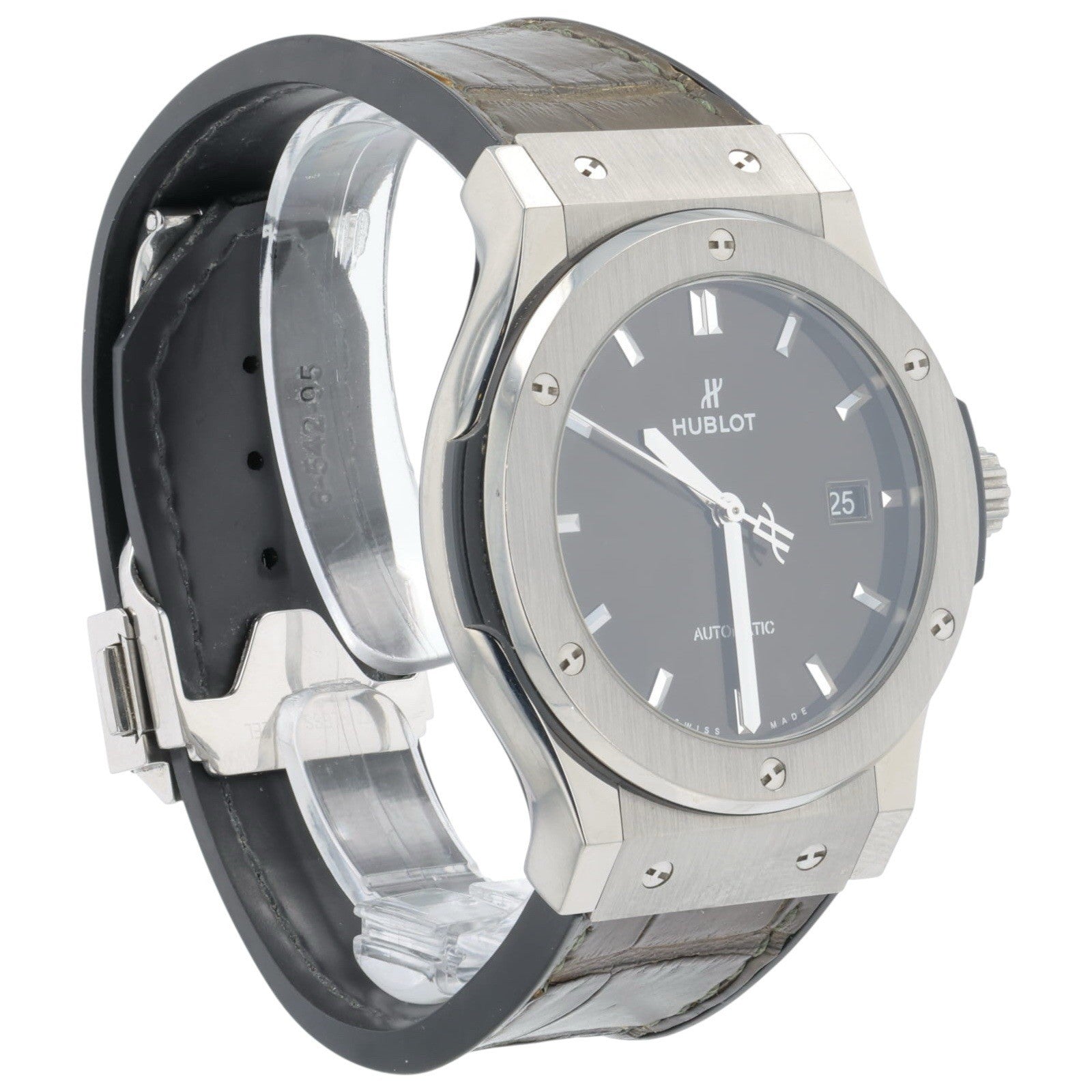Hublot Classic Fusion Titanium Green Dial 42mm Automatic Mens 542.NX.8970.LR