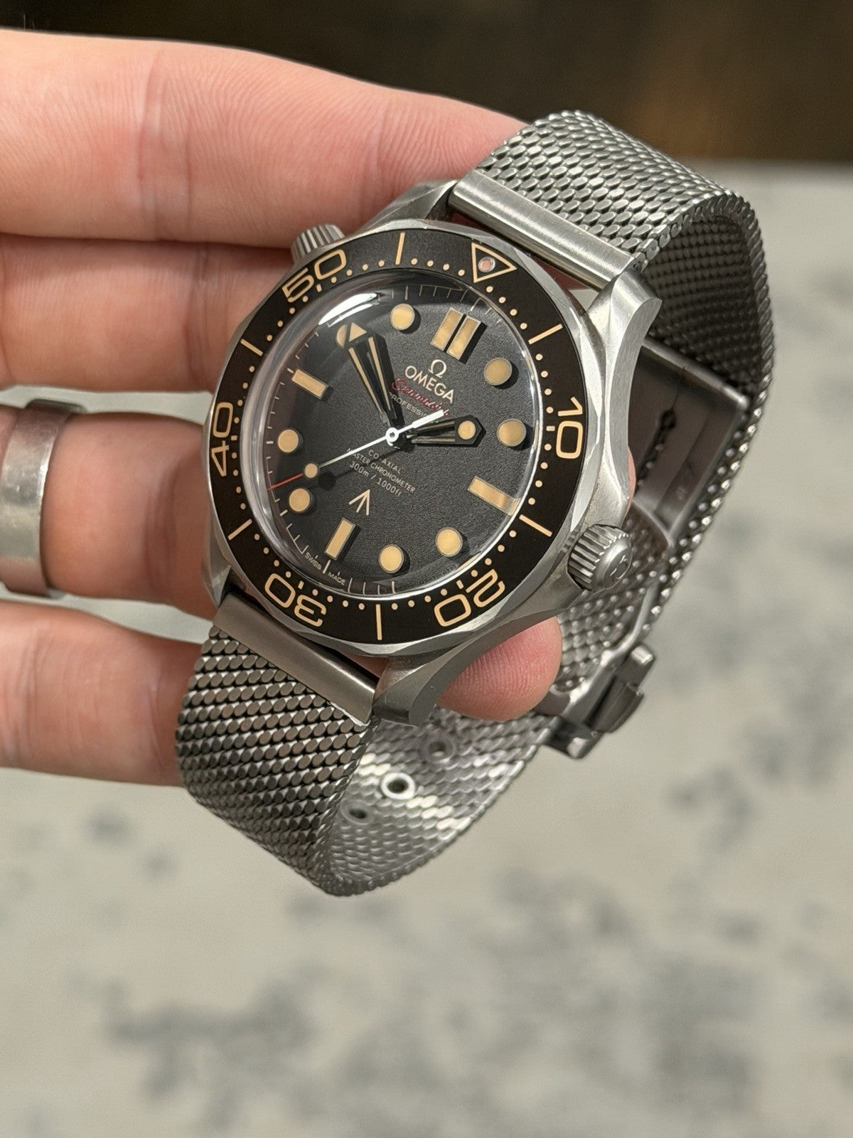 2022 Omega Seamaster NTTD James Bond No Time To Die Watch 210.90.42.20.01.001