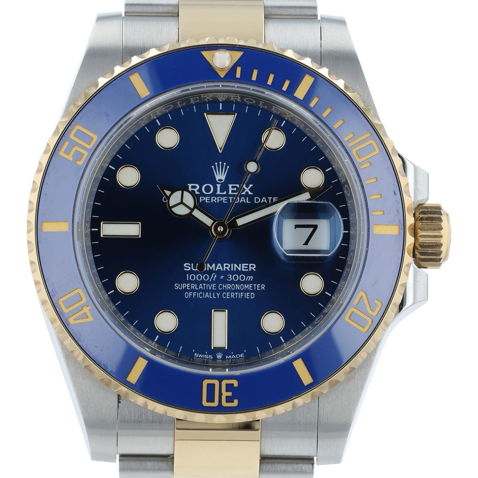 Rolex Submariner Date Gold & Steel Blue Dial 41mm Automatic Men’s Watch 126613LB