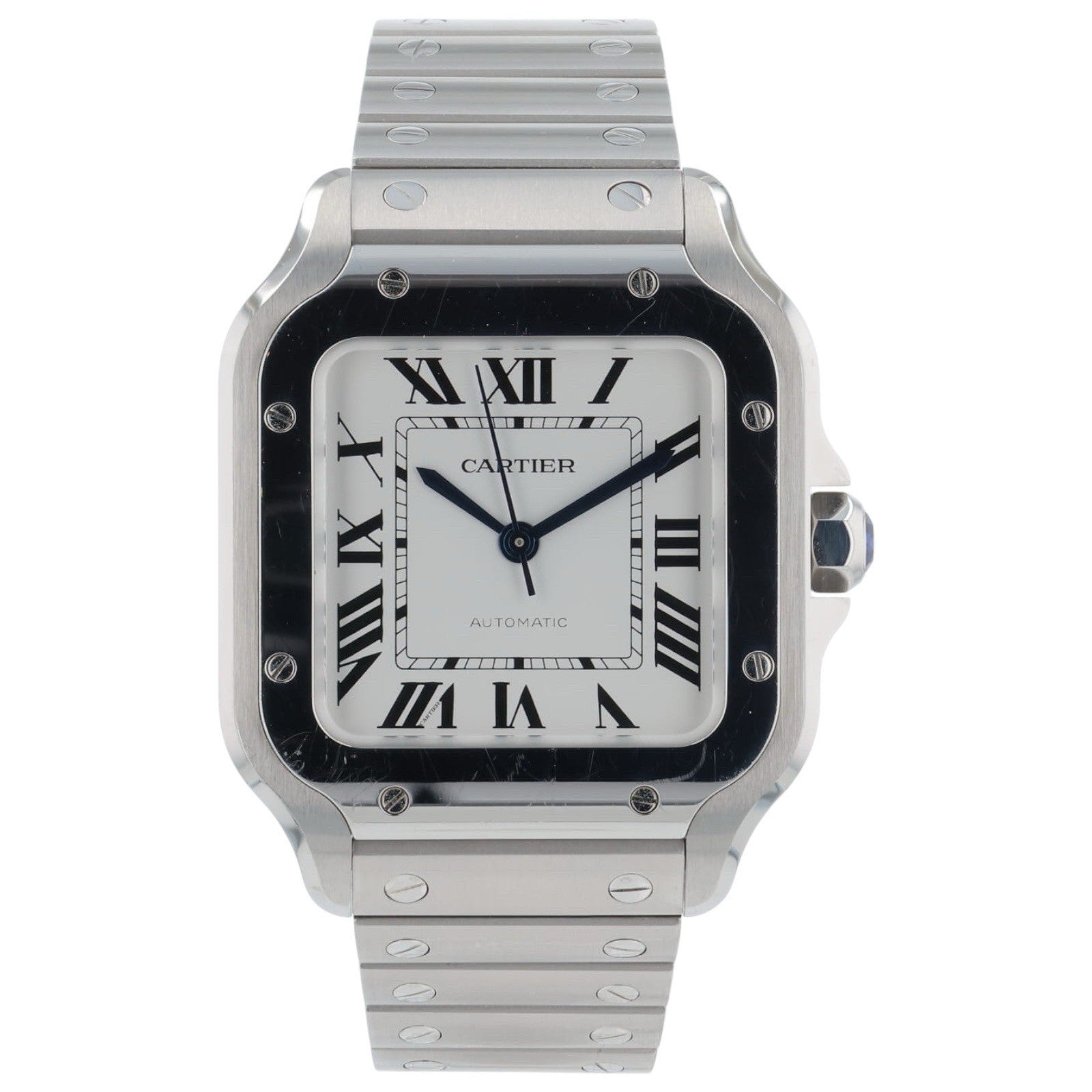 2023 Cartier Santos Automatic Stainless White Dial Midsize Watch 35mm WSSA0029