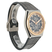Zenith Defy Skyline Skeleton Dial 18k Rose Gold & Titanium 41mm Mens 87.9001.670