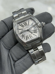 Cartier Roadster XL GMT Stainless Steel 42mm Automatic Mens Watch W62032X6