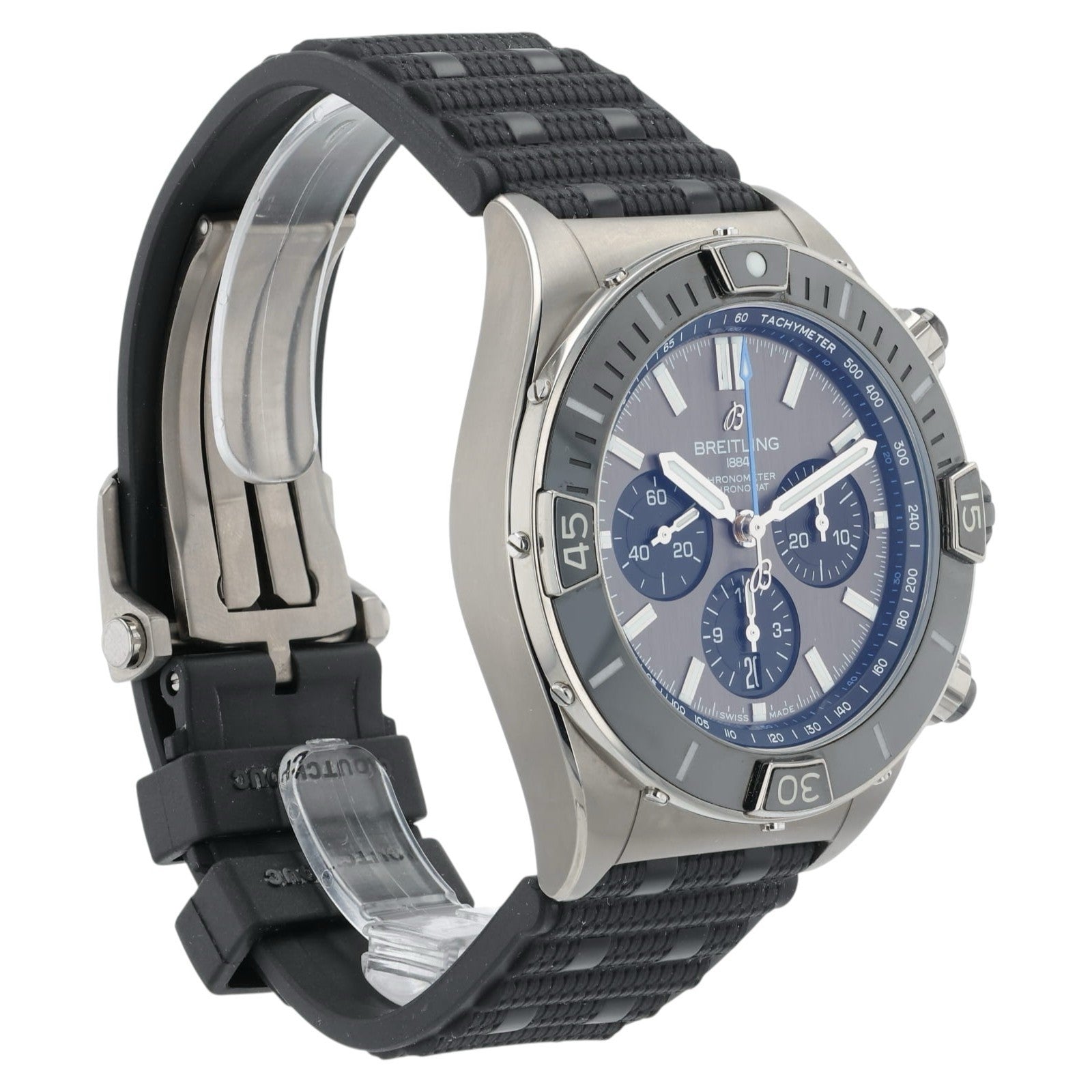 Breitling Chronomat Grey Dial Titanium 44mm Automatic Movement Mens Watch EB0136