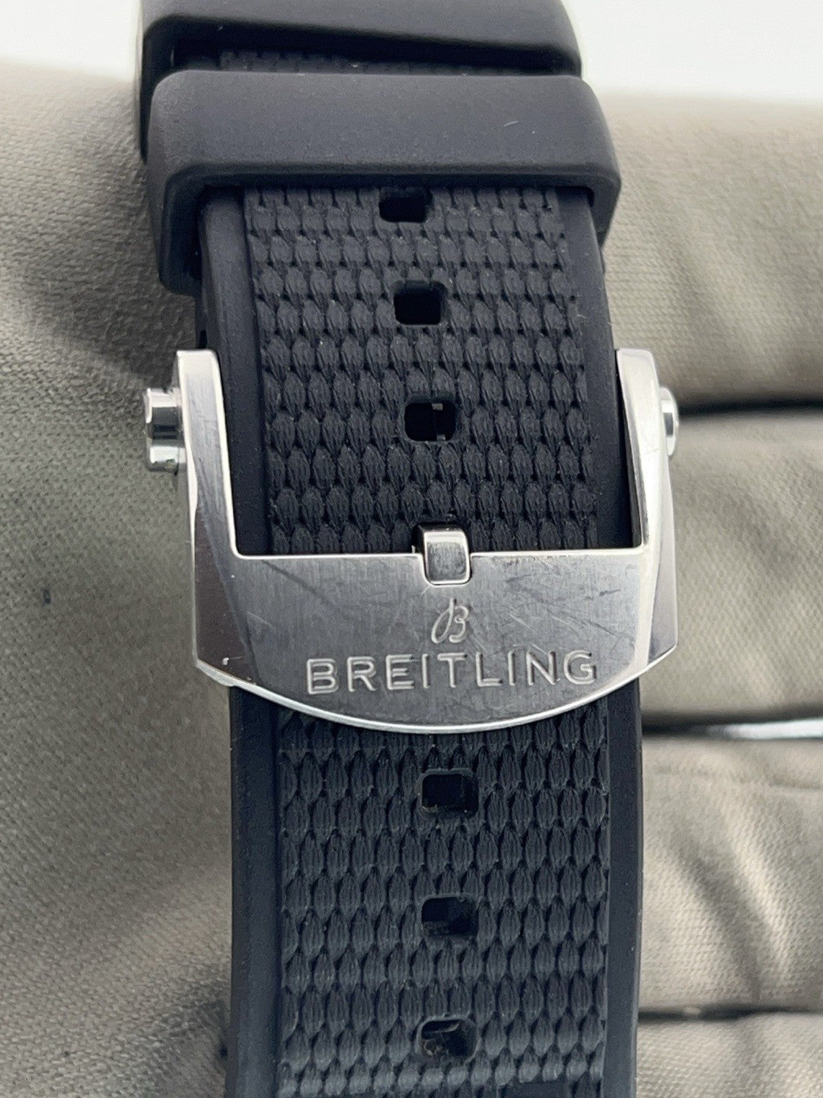 Breitling Chronomat Stainless Steel Black Dial 44mm Automatic Men's Watch AB0136