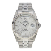 Tudor Prince Date Day Gold Bezel 36mm Linen Automatic Men’s Watch 76214