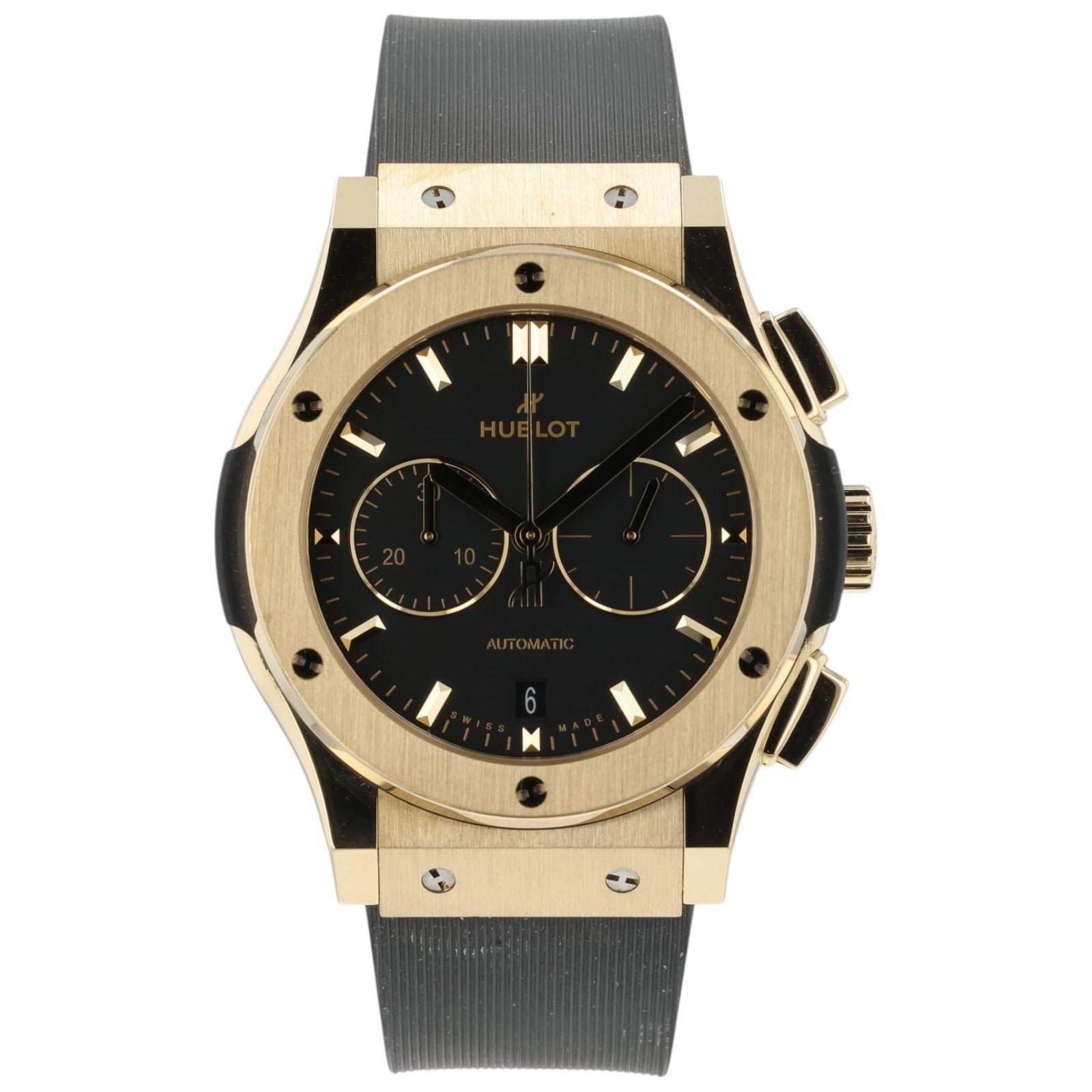 Hublot Classic Fusion Black Dial 18k Yellow Gold 42mm Auto Watch 541.VX.1130.RX