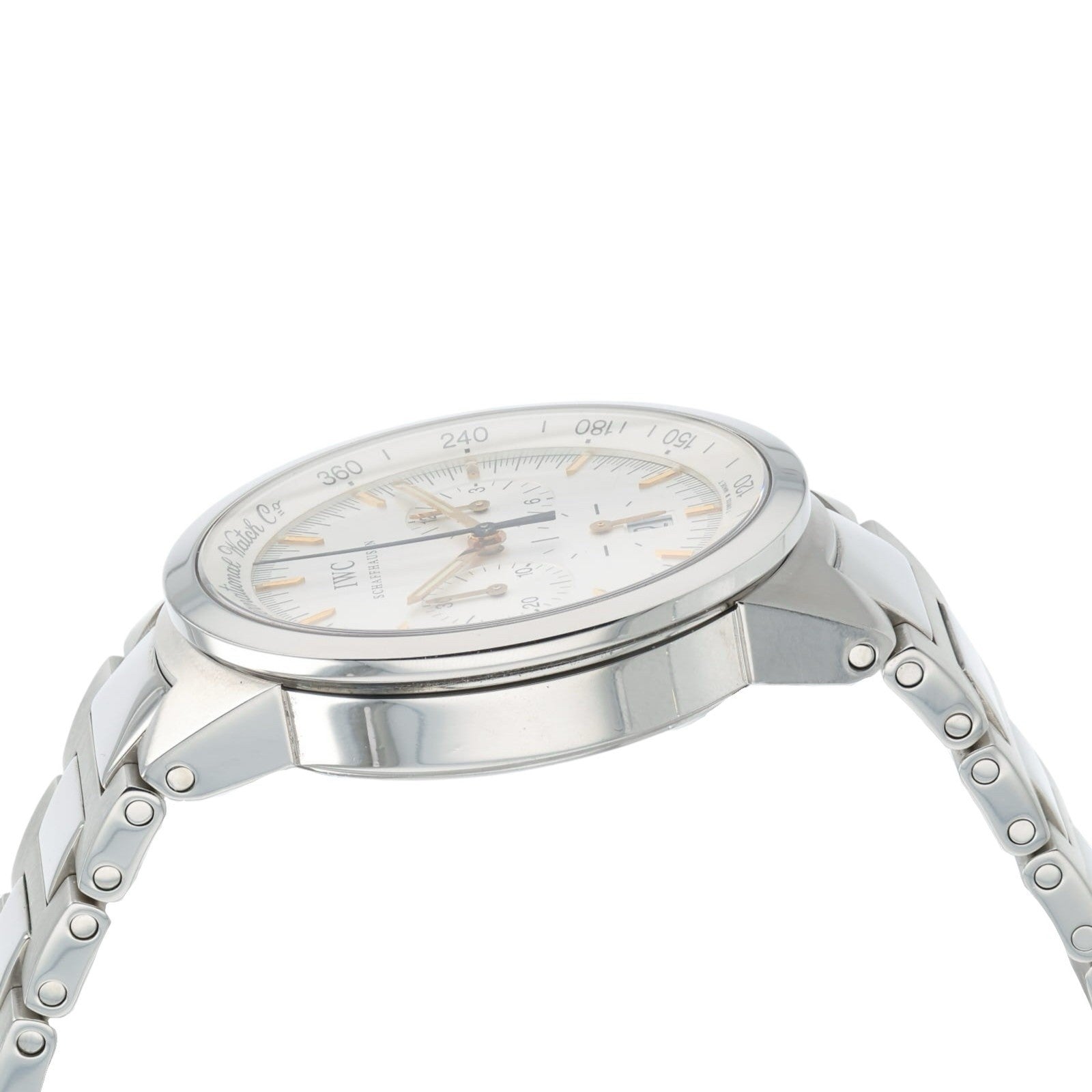 IWC GST Chronograph Silver Dial Stainless Steel 36.5mm Quartz Men’s IW372703