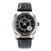 Patek Philipe Calatrava Black Dial 18k White Gold 39mm Auto Men’s Watch 6006G