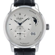 Glashutte Original PanoMaticLunar Steel Silver Dial 40mm Automatic Men's Watch
