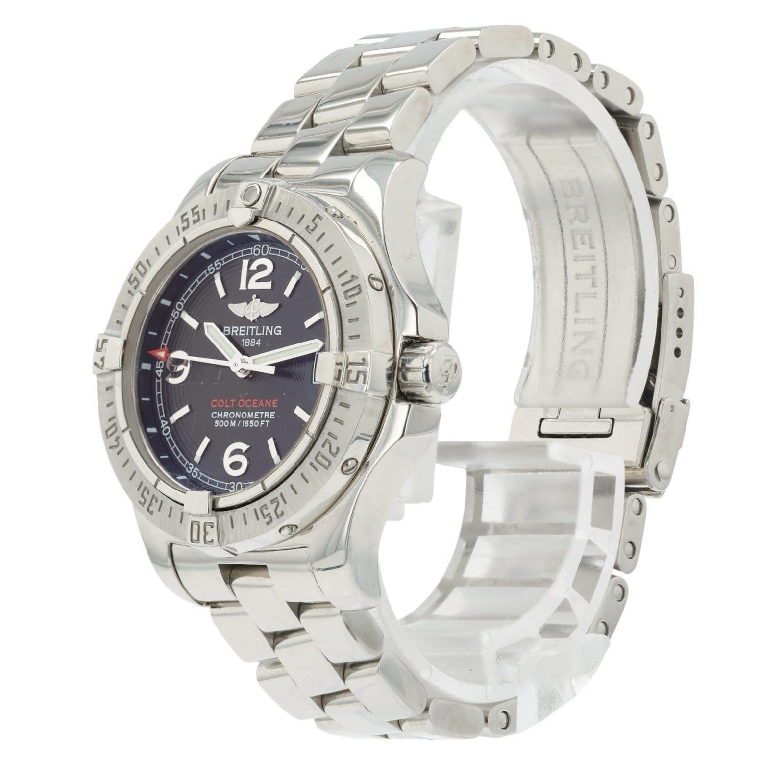 Breitling Colt Ladies Black Dial Stainless Steel 33mm Quartz Ladies Watch A77380