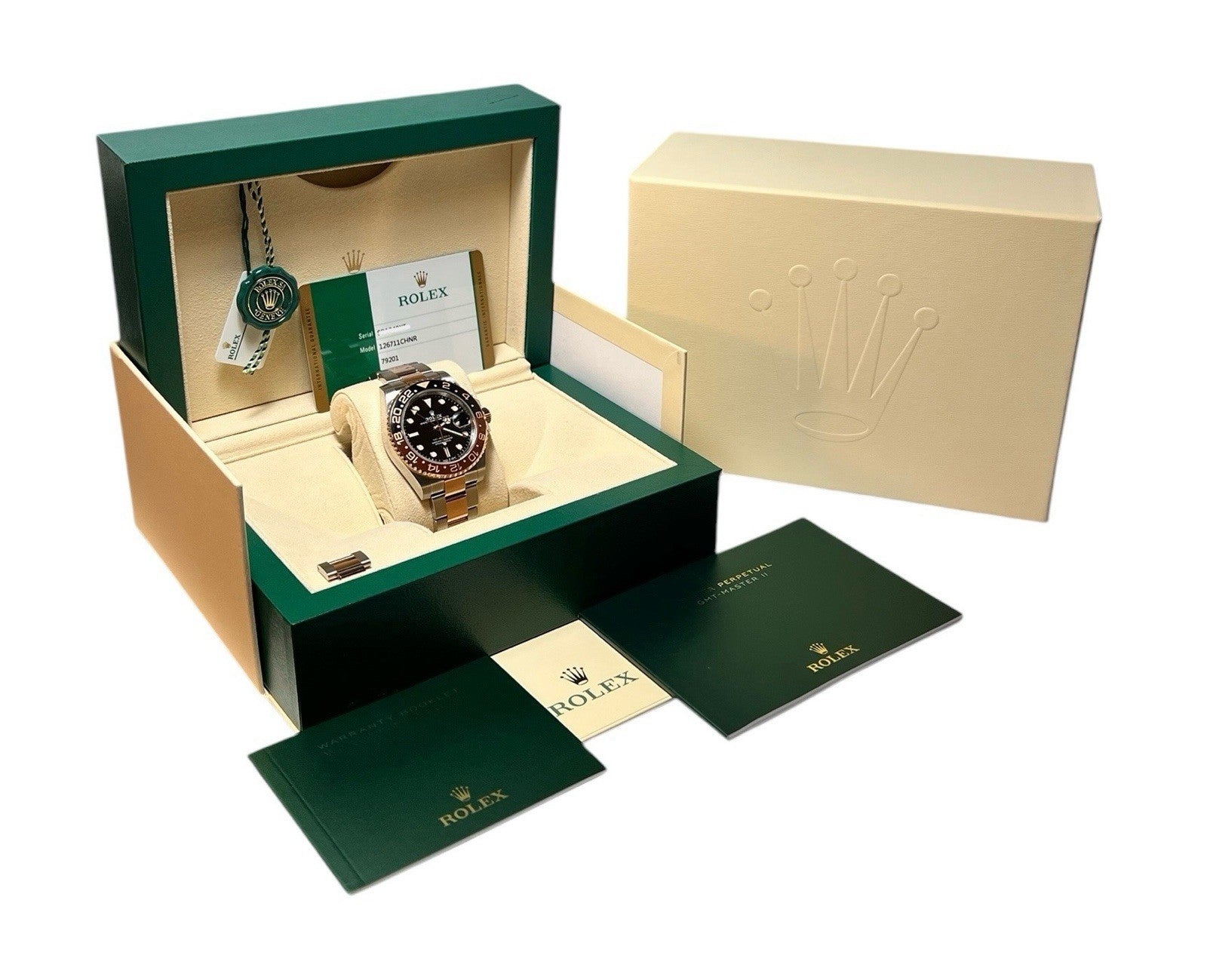 Rolex GMT-Master Gold & Steel Black Dial 40mm Automatic Men’s Watch 126711CHNR